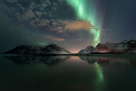 Aurora-Borealis - sky, aurora, star, borealis