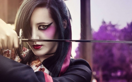 Katana-Cosplay - cosplay, women, asian, katana