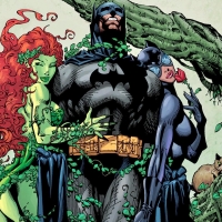 Poison Ivy and Catwoman and Batman