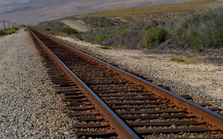 Railroad Tracks - railway, tracks, railroad, train tracks