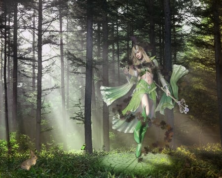 •ღ✿ღ• - fairy, fantasy, art, forest