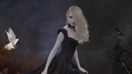 •ღ✿ღ• - fantasy, gothic, fantasy girl, art