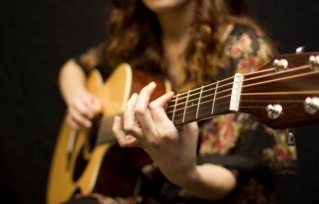 Guitarist - music, instrument, girl, guitarist