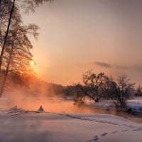 River at Sunset