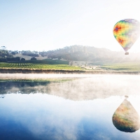 Hot Air Balloon Reflections