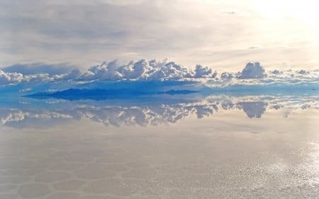 Reflection - cloud, sky, water, reflection, nature