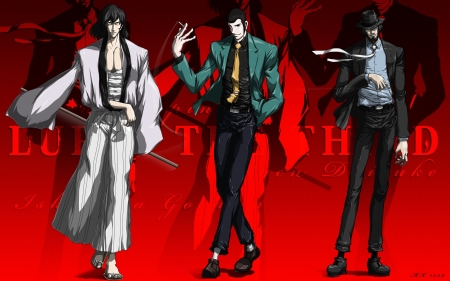 Lupin the Third - anime, lupin the third, characters, illustration