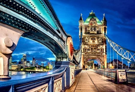 Tower Bridge F - England, London, Tower Bridge, beautiful, photography, photo, wide screen