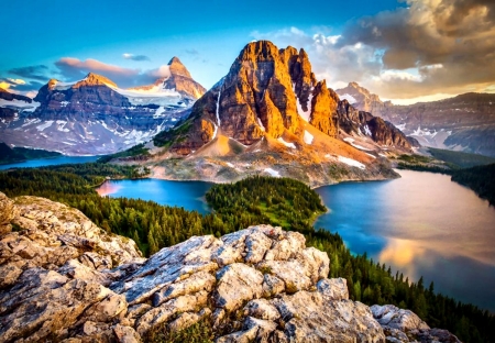 Assiniboine Vista FC - wide screen, national park, landscape, beautiful, photo, canada, banff, scenery, photography, nature