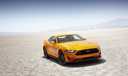 2018 Ford Mustang - Car, Ford, Yellow, 2018