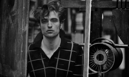 Robert Pattinson - black, actor, white, bw, Robert Pattinson, man