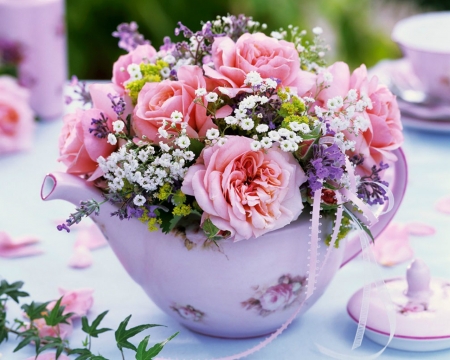 Lovely Flowers - flowers, petals, bloom, cup