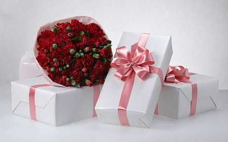 For You - flowers, box, bouquet, gifts