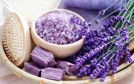 Spa - flowers, lavender, soap, spa