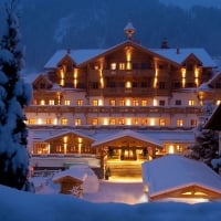 Hotel in Winter Night