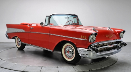 1957 Red Chevrolet Belair F