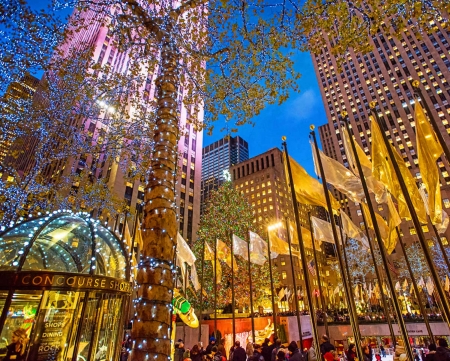 Rockefeller Center F - scenery, beautiful, USA, photography, photo, cityscape, architecture, wide screen, Rockefeller Center, New York City, New York