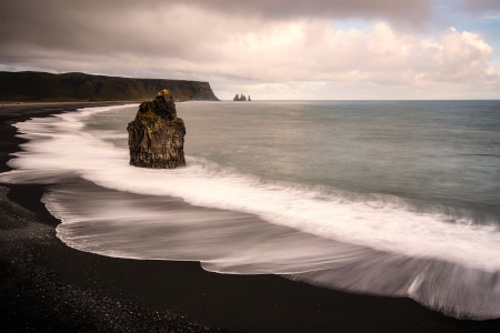 Rock at the Beach - nature, rock, beach, ocean