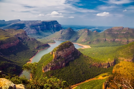 Mountains - nature, south africa, mountains, lake