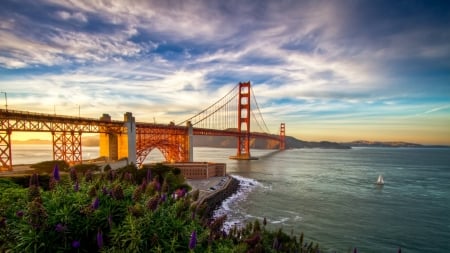 a look at the Golden Gate - fun, monument, cool, architecture, bridge