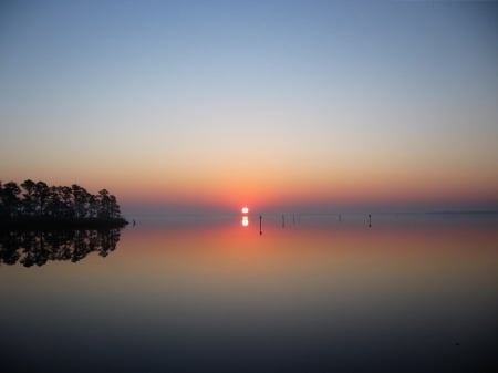 Sunrise Channel - dowry creek, pungo river, sunrise, north carolina