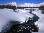 Winter Light on the Teton Range, Wyoming