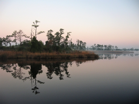 North Dowry Creek - dowry creek, morning, north carolina, reflections