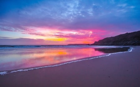 Bay - nature, beach, sky, bay