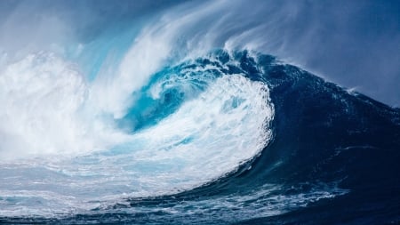 Wave - ocean, nature, blue, wave