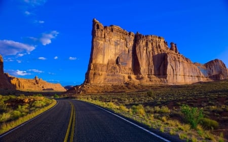 road in the desert - fun, nature, desert, cool, mountain