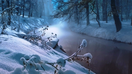 Winter in River