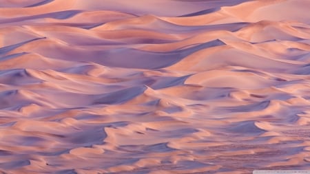 Pink Desert - sand, nature, pink, deserts