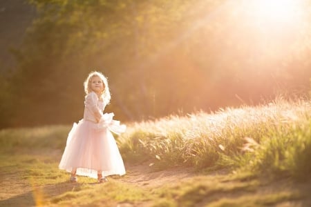 little girl - dainty, pretty, pink, pure, child, fair, princess, face, nice, bonny, kid, childhood, beauty, baby, Hair, Belle, comely, white, nature, sunset, green, cute, wallpaper, play, people, blonde, grass, DesktopNexus, sightly, beautiful, photography, girl, lovely, sweet, little, adorable