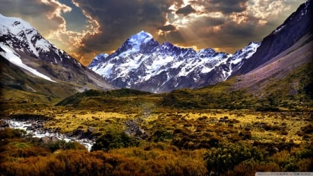 Mountain Peak - valleys, mountains, nature, snowy