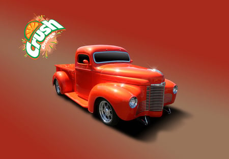 orange crush - car, hot rod, truck