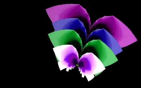 Fractal butterflies - lavender, formation, blue, pink, cg, black, fantasy, white, purple, green, fuschia, fractals, fractal