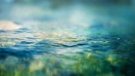 Depth of Nature - water, blur, nature, blue