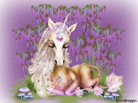 LITTLE MISS UNICORN - image, cute, little, unicorn