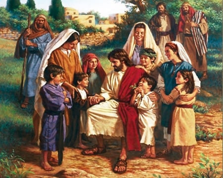 Let the children come to me - christ, jesus, children, religion, bible