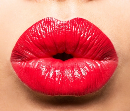 Kiss - mouth, lips, red, valentine, kiss