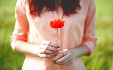 â€â€ - woman, hair, day, field, flower