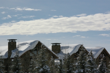 Teton Village, Wyoming - vacation, scenic, skiers, snow, tourism, rentals