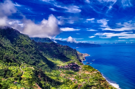 Madeira Island - wide screen, ocean, landscape, photography, portugal, nature, beautiful, scenery, sea, madeira, photo