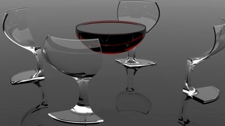 Wine Anyone - wine, 3d, red, wallpaper