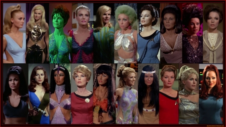 The Ladies of Kirk - marta, edith keeler, shahna, odana, andrea, uhura, helen noel, nona