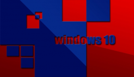 windows 10 - didis, blue, red, windows