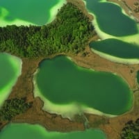 Lake Bavaria Germany Aerial