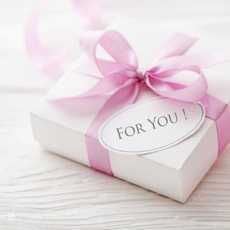 ♥ - abstract, gift, bow, pink