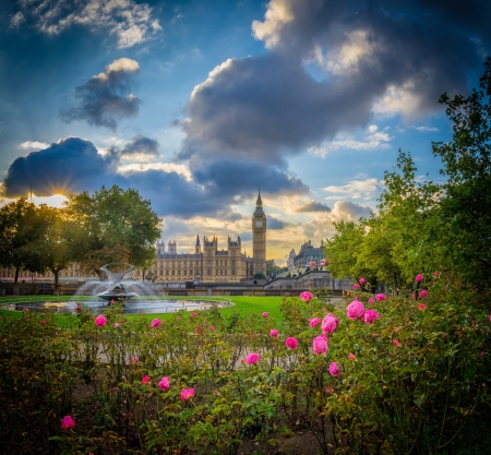 â™¥ - garden, sky, pink, abstract