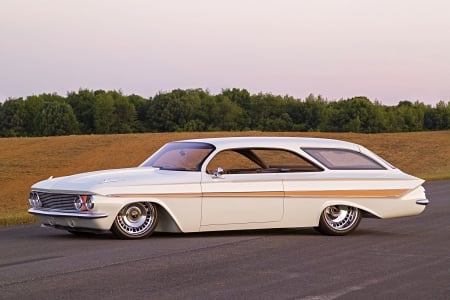 1961 Impala Bubbletop Wagon - Classic, Bowtie, Wagon, GM, White